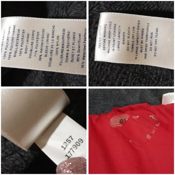 Y2k HEAVY Duck Down Waterfowl DARK RED Men's Hooded Old Navy Winter Coat XL - Picture 3 of 6